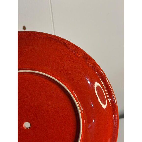 VTG Waechtersbach 7.5" Red Christmas Tree Cake Tier Replacement Plates W. German - Picture 6 of 8